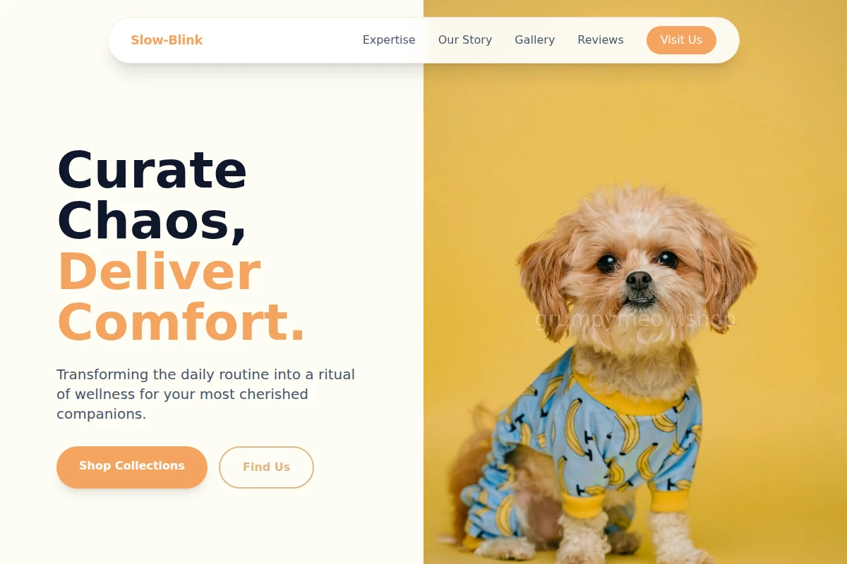 Slow-Blink Pet Shop