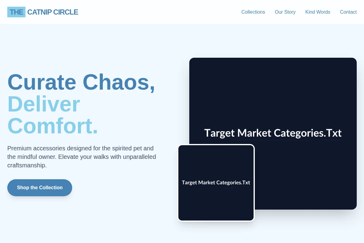 Collar Target Market Categories.Txt