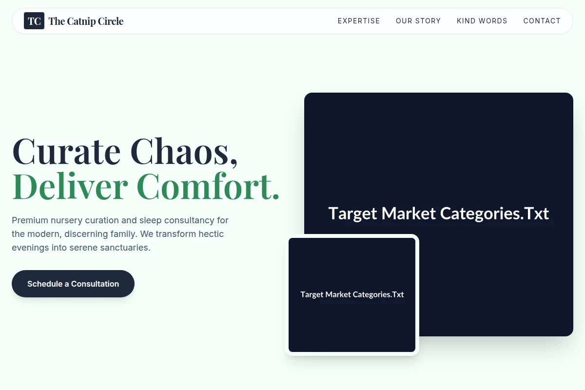 Nap-Time Target Market Categories.Txt