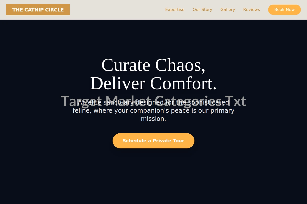 Tabby Target Market Categories.Txt
