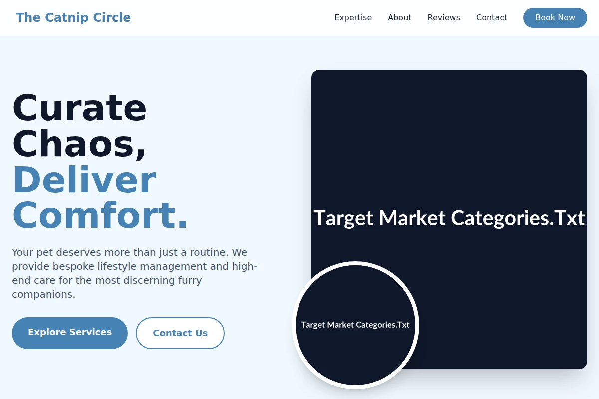 Fur-Ball Target Market Categories.Txt