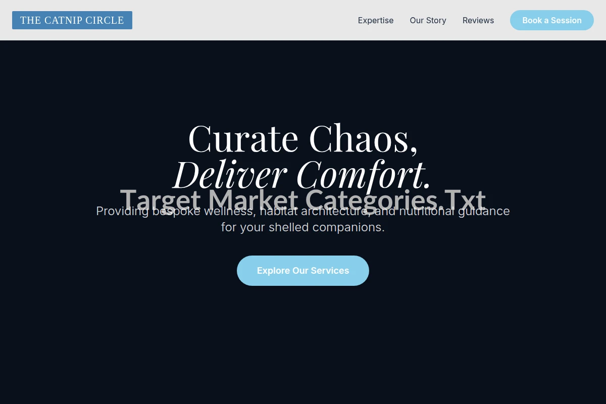 Tortie Target Market Categories.Txt